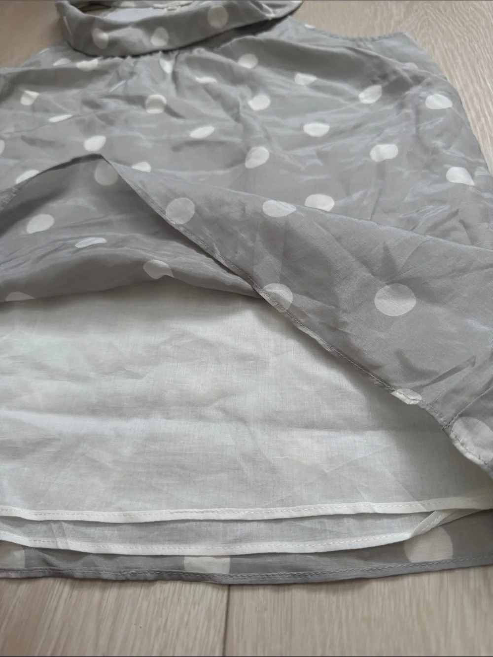 ✨ J. Crew Gray and White Polka Dot Halter Tank